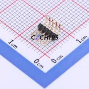 X1311WR-05J-C26D40 Pin Header Bent Lead Through Hole,P=1.27mm Connector 1x5P 1.27mm 1.27mm Pin Header - Product Image 1