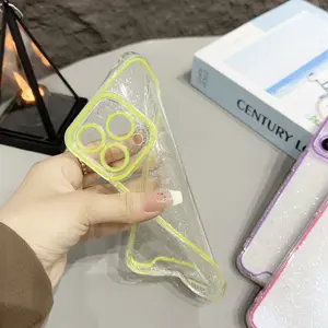 New Glow Dark Tpu Mobile Phone cover For iPhone 15 14 13 12 11 Fluorescent Luminous Glitter Phone Case for iPhone15