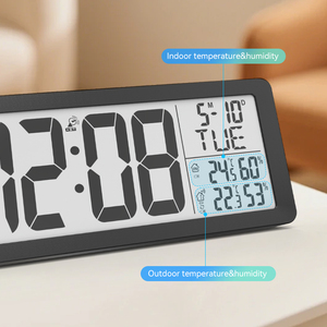 Grote kalender Draadloos Temperatuur-vochtigheid Multi-display Digitaal weeruurwerkstation Binnen en buiten met externe sensor - Product Image 3