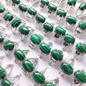 Factory Price <b>Cheap</b> Stone <b>Rings</b> Mixed Styles Green Synthetic Malachite <b>Ring</b> Women Silver Alloy <b>Rings</b> Jewelry Gift Stall Good - Product Image 1