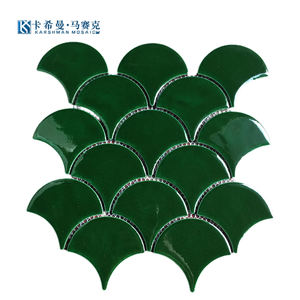 المصنعين الجملة المنخفضة بأسعار البلاط الأخضر السمك مقياس بلاط سيراميك فسيفساء السيراميك بلاط الحمام الجدران - Product Image 4