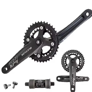 OEM/ODM BUCKLOS 104/64BCD pédalier de vélo 2*10S 26T 38T plateau de vélo trou carré manivelle Double vitesse manivelle jeu vtt partie - Product Image 6