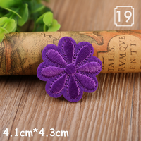 Patch Bunga Daisy untuk Ditempel di Pakaian, Patch Dekoratif untuk Memperbaiki Pakaian, Jeans, Taplak Meja, DIY