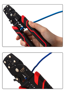 Outil de sertissage YTH-202C avec dénudeur et sertisseur de bornes, outil de sertissage de fils pour fils AWG 26-10 et dénudage de câbles de 0,75-6 mm² - Product Image 5