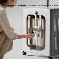 Poussette pliable 4 roues en PP pour animaux de compagnie, sac de transport respirant pour grands chats, idéal pour l'extérieur et l'avion, fournitures pour animaux