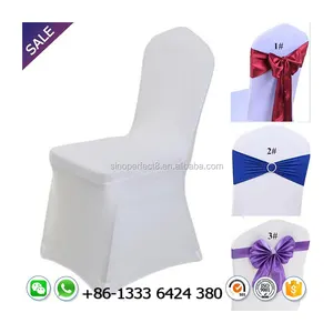 Goedkope witte spandex stoel cover voor bruiloft banket hotel