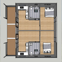 Servicio GLOBAL DEM y ODM, Casa Modular Prefabricada, Casa Contenedor Plegable y Expandible, Casa Móvil Prefabricada Pequeña de 20 pies, 40 pies, 30 pies