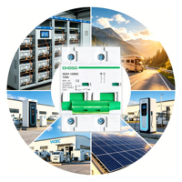CHOSO DZ47-125 1P2P3P4P 80A100A125A Disjoncteur miniature DC 500V 10kA PA66 Li pour panneaux solaires photovoltaïques Interrupteur sectionneur DIN Domestique