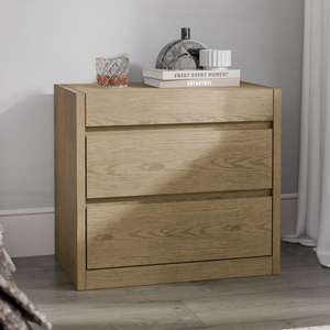 Mesita de Noche con 3 Cajones, Mesa Auxiliar con Cerradura NFC y Espacio Oculto, Cajón Lateral con Acabado de Madera y Almacenamiento - Product Image 2