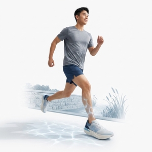 Chaussures de course professionnelles personnalisées pour hommes, baskets de marathon avec plaque en carbone, semelle épaisse, respirantes, chaussures de sport athlétiques - Product Image 3