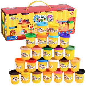 24 Couleurs Enfants Sûr Non-Toxique DIY Kit Creative Lumière Argile Éducatif Pâte À <span class=keywords><strong>Modeler</strong></span> & Slime Coloré Pâte À <span class=keywords><strong>Modeler</strong></span> Plastique Matériel - Product Image 1