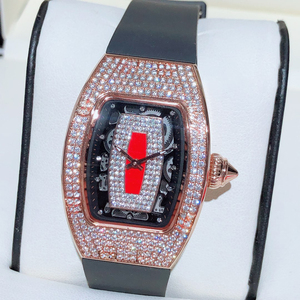 Nuevo reloj de alta gama para mujer con diamantes incrustados, relojes mecánicos con esfera hueca, reloj para hombre y mujer, resistente al agua, de alta calidad - Product Image 3