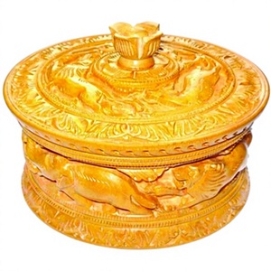 Boîte à pommes en bois sculptée à la main, écologique, artisanale, art populaire, décoration d'intérieur, artisanat de table, forme carrée - Product Image 3
