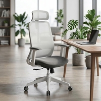Chaise de bureau ergonomique pivotante inclinable de luxe de haute qualité personnalisée pour dirigeant, chef ou cadre supérieur