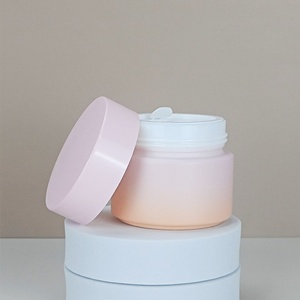 Customized Colored 15 ml 50 ml 100 g Opal Glass Jar Empty Face Cream Jar Porcelain White Glass Container for Skin Care - Product Image 2