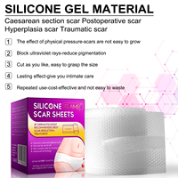 ELAIMEI Meilleurs produits de traitement des cicatrices de keloides par bande de silicone pour abdominoplastie, feuilles de silicone transparentes professionnelles pour les soins de la peau