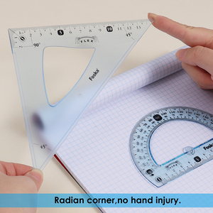 Foska <span class=keywords><strong>30cm</strong></span> nhựa linh hoạt hình học la bàn Cai Trị thiết lập cho các trường học Nguồn cung cấp - Product Image 3