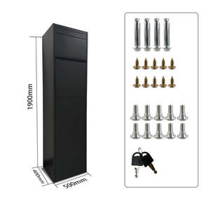 Boîtes aux lettres pour colis JH-Mech Boîte postale de livraison Boîtes à colis extérieures verrouillables et autoportantes pour <span class=keywords><strong>Amazon</strong></span> Fedex Livraison - Product Image 2