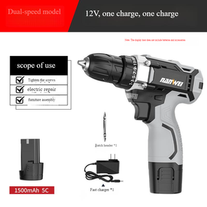 <span class=keywords><strong>Perceuse</strong></span> électrique à main à <span class=keywords><strong>percussion</strong></span> sans brosse Type de ménage tournevis électrique <span class=keywords><strong>mandrin</strong></span> à cliquet en métal outil électrique au Lithium - Product Image 5