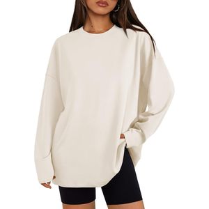 Moda 2025 Otoño/Invierno Casual jersey de gran tamaño camisas de manga larga para mujeres transpirable estilo dulce logotipo frontal para vacaciones - Product Image 4