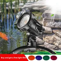 Lumière LED de plongée pour piscine en plastique, étanche, pour pelouse, cour, étang, paysage, projecteur, économie d'énergie, double usage