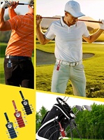 Support de transport personnalisé en cuir PU pour tees de golf avec accessoires de golf et marqueurs de balle