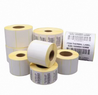 Etiquetas Térmicas Adhesivas Sensibles al Calor Directas de Fábrica, Impresión Personalizada de Códigos de Barras, Rollo de Etiquetas Adhesivas para Envío y Logística
