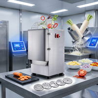 Coupe-légumes électrique commercial en acier inoxydable, trancheuse multifonctionnelle pour fruits, râpe et hachoir pour légumes racineux