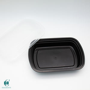 Conteneur alimentaire rectangulaire jetable en plastique PP avec couvercle sécurisé, anti-fuite, sans BPA, pour la préparation des repas et les plats à emporter - Product Image 4