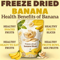 Tranches de bananes lyophilisées FD sans sucre de haute qualité