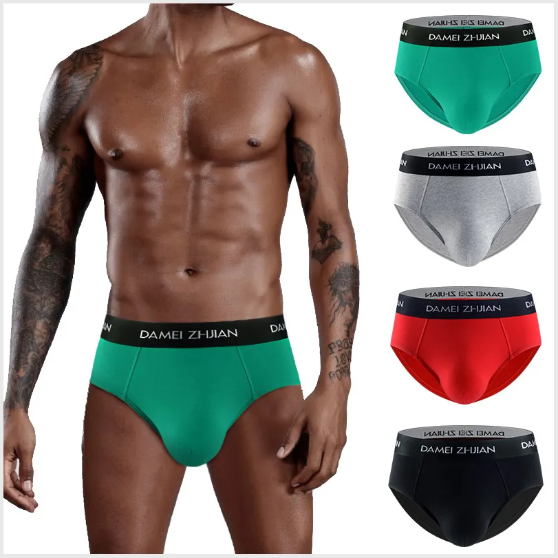 Golden supplier hanes custom reasonable price cotton boxer man opened front men's underwear briefs