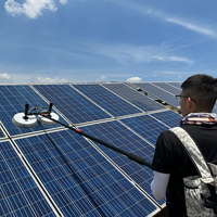 Nettoyeur de panneaux solaires SUNNOVA N2 480W BLDC à double tête, efficacité 20% supérieure, machine de nettoyage PV