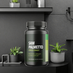 Suplemento Herbal de Saw Palmetto para la Salud del Cabello y la Próstata en Hombres Adultos con Soporte Urinario, 100 Cápsulas, No Apto para Mujeres Embarazadas - Product Image 3