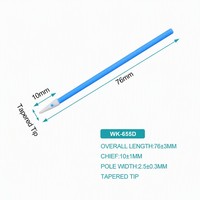 Harga Pabrik 100pcs Swab Pembersih Debu Industri Kepala Runcing Kecil Spons Swab Pembersih Busa Cleanroom untuk PCB