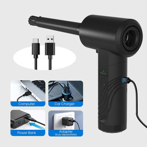 Souffleur d'air sans fil à piles, en plastique noir, intelligent, pour voiture, charge rapide - Product Image 5