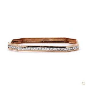 Pulsera de tenis de lujo con diamantes en oro, plata y oro rosa para mujer, joyería de moda elegante de primera calidad con acabado brillante pulido - Product Image 1