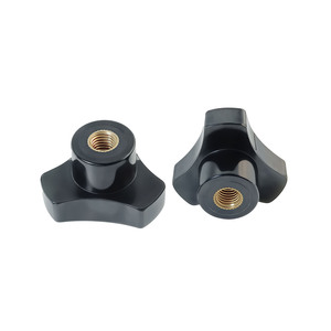 Perilla de sujeción con rosca interna de latón M6 M12, perilla triangular de baquelita con rosca interna - Product Image 5