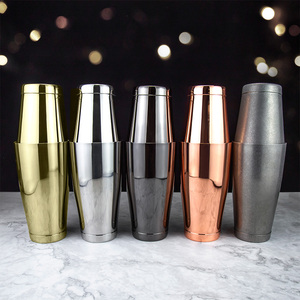 Way علب مرجحة 18 أونصة + 25 أونصة من الفولاذ المقاوم للصدأ بوسطن شاكر 2 قطعة علب طقم شاكر الكوكتيل - Product Image 1