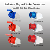 Connecteur de prise à montage en surface IP44 résistant à la chaleur et ignifuge à 3, 4 ou 5 broches avec boîtier de base pour câblage électrique – Vente directe usine