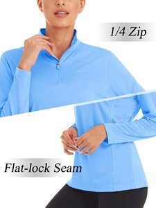 Chemises de protection solaire UV à séchage rapide UPF 50+ pour femmes, manches longues, pour la course à pied, la randonnée, la pêche, le golf, polos et t-shirts - Product Image 2