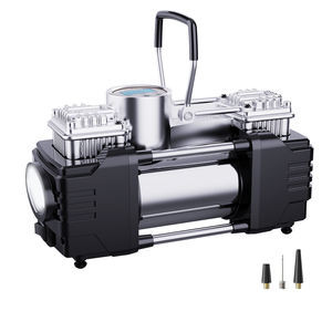 हाई पावर डबल सिलेंडर कार एयर कंप्रेसर टायर पंप टायर पंप ऑटो एयर इंफ्लेवेटर - Product Image 3