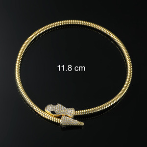 Hot Selling Hiphop Style Snake Shaped Short Collarbone Necklace Gold <b>Silver</b> Plated Unisex's Necklaces Fashion Jewelry Wholesale - Product Image 4