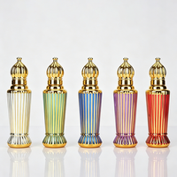 Flacon de parfum Attar 12 ml très demandé, flacons Attar fantaisie 12 ml avec tête roll-on en métal