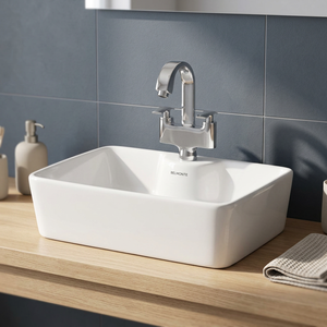 Lavabo salle de bains, Faux pierre, évier de salle de bains, bol de comptoir rond, petite Table, Surface solide, prix de Lavabo - Product Image 2