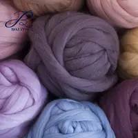 Fil teint en laine, style doux au toucher, 100% perles acryliques, Super épais, pour tricot, connecté