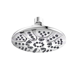 Pommeau de douche rond réglable de 6 pouces, jet de pluie massant pour salle de bain et lavage des cheveux - Product Image 2