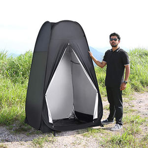 Tenda Pancuran privasi portabel antiair, tenda mandi berkemah luar ruangan