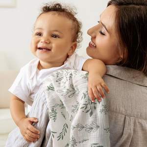 En stock, doux pour la peau, 100% coton biologique, mousseline <span class=keywords><strong>de</strong></span> coton, laine, écologique, style japonais coréen, imprimé floral animal, unisexe, bébé - Product Image 4