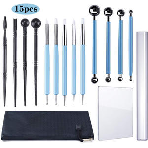 Ensemble d'outils d'art de 30 pièces, manche en bois, outil de sculpture en argile à double extrémité - Product Image 4