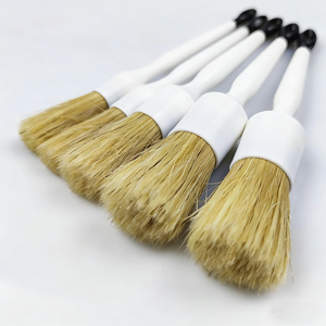 Brosses de nettoyage professionnelles CB101 pour l'intérieur et l'extérieur des voitures, poils de sanglier naturels, sans perte de poils, <span class=keywords><strong>non</strong></span> abrasifs pour l'air conditionné - Product Image 4